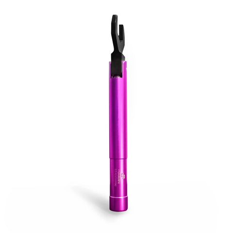 Purple N Type Torque Wrench 1 Newton Meter, 20 mm Opening, upright view showing adjustable torque feature, RF connector protection.