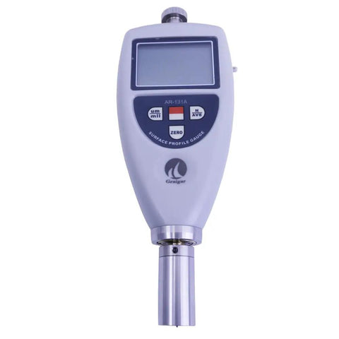 Pro Grade Surface Roughness Tester And Surface Profile Gauge With LCD Display 0 To 750 Microns Range For Shot Blasting Printing And Anti Corrosion Coating Durable Easy Readout Meter front view
