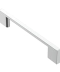 Polished Chrome Cabinet Pulls 6 Inch Overall Length With 5 Inch Center Hole Rectangle Handles for Cabinets Model AL3051CP
