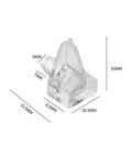 Clear plastic shelf support peg with dimensions; Heavy Duty Shelf Brackets For Cabinets And Closets Solid Steel Wall Mount Supports.