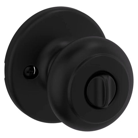 Cove Keyed Entry Door Knob With Lock And SmartKey Security Matte Black Exterior Doorknob For Front Door And Bedroom Durable Lockset