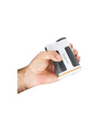 Edge Disc Golf Laser Rangefinder With Slope And PinSeeker Technology in hand, compact waterproof design, elevation readout