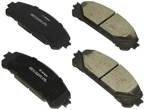 Bosch BC1324 QuietCast ceramic disc brake pad set, front, four pads.