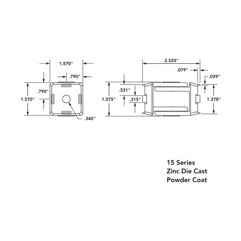 Two Hole Flexible Pivot Joint Connector For 1.5 Inch T Slot Aluminum Extrusion Profile 180 Degree Adjustable Pivot 15 Series Compatible Lightweight Aluminum Angle Fitting, zinc die cast