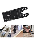 Oscillating tool blades for wood, quick-release, universal fit, 100-piece set, black blades