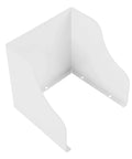 Heavy Duty White Iron EV Charging Station Rain Cover Wall Mount Waterproof Outlet Box For Electric Bikes, white metal bracket for wall mounting.