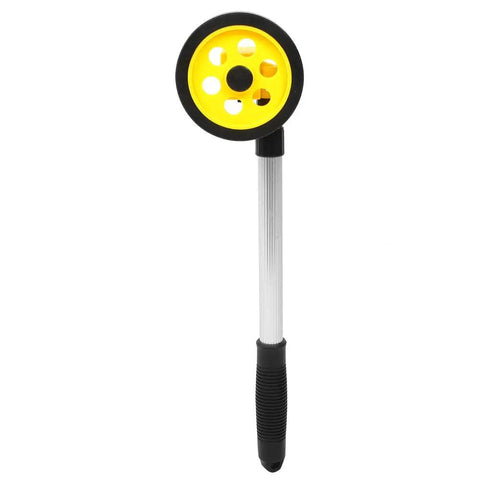 Generic Measuring Wheel with Telescopic Aluminum Handle 4.2in Distance Measuring Wheel 0 to .9m, lightweight design for indoor outdoor surveying.