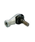 Runs Smooth Heavy Duty M8 Rod End Bearing 90 Degree Ball Joint Connector Solid Steel Male swivel with threaded bolt.