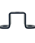 Six Pack 1x1 Inch Square Tube Strap Clamps Heavy Duty Steel U Bracket For Mounting Black 2mm Thick Design Prevents Pipes From Twisting Or Slipping Ideal For Indoor And Outdoor Use on white background