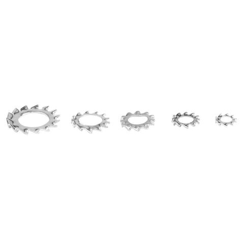 Heavy Duty Galvanized Serrated Lock Washer Set 700-Piece Fastening Kit For Automotive Marine And Home Appliances Five Sizes M3 M4 M5 M6 M8