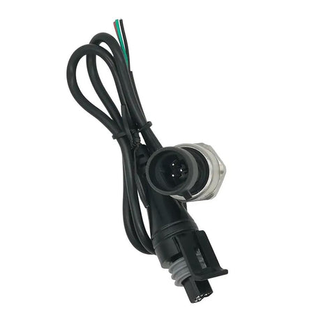 Stainless Steel Oil And Fuel Pressure Sensor Transducer with 1/8-27 NPT Thread 0-100 Psi Range, IP65 Waterproof Connector