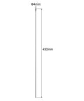 Two Pack 4mm By 450mm Linear Motion Rod Shaft Guide For 3D Printer And CNC Machine Chrome Plated Hardened Steel Carbon Steel With Ultra Smooth Movement And 58 To 64 HRC Hardness, 4mm x 450mm rod