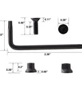 Tough As Nails KeyMod Bugle Screws And Rail Nuts With Durable Black Phosphate Coating Plus Torx Wrench for firearm builds, 6-piece hardware set.