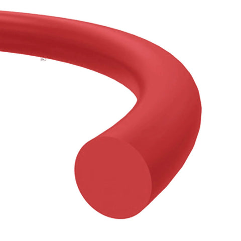 Red silicone O-ring, 1-1/4 in ID, 1-1/2 in OD, 1/8 in cross-section, 70A durometer; pack of 10