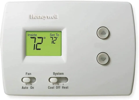 Two Pack Non Programmable Digital Thermostat With Backlit Display showing current and set temperature at 72°F