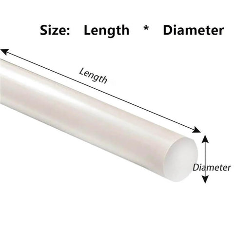 Round PEEK Rod For Electrical Projects, Pro Grade Durable Polyether Ether Ketone Bar With 10 To 50 Mm Diameter And 100 To 500 Mm Length