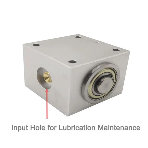 One To One Right Angle Bevel Gearbox One Point Five Module Twenty Teeth Ninety Degree Drive with 15 mm Shaft, L-Shaped View