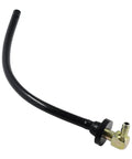 Curved black tube of Fuel Line Pickup Tube AM122215 And Fuel Pickup Bushing M132706 Kit For Lawn Mower And Garden Tractor Models 325 335 345 LT133 LT150 LT160 LT166 LT170 LT1 Must Have Replacement