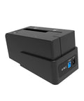 No Sweat Heavy Duty 2.5 And 3.5 Inch Compact External Hard Drive Enclosure Dock For USB 3.0 To SATA with back view.