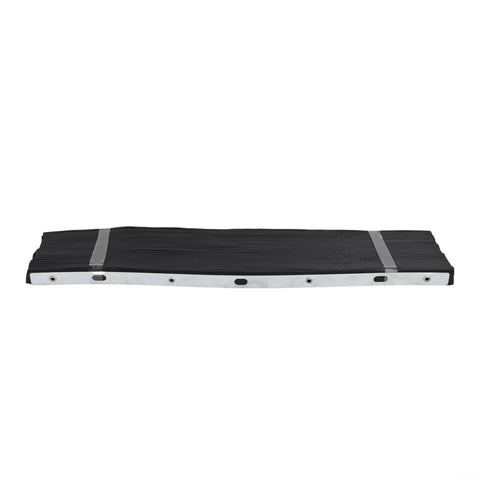 Front view of Heavy Duty Telescopic Accordion Way Cover For Milling Machines And CNC Lathes Flexible Rubber Chip Guard And Oil Shield Black 400x600mm