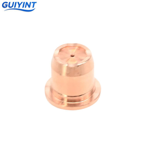 Close-up of a copper electrode from 24 Piece Plasma Cutting Torch Consumables Set With Pro Grade Copper Electrodes And Chrome Tips
