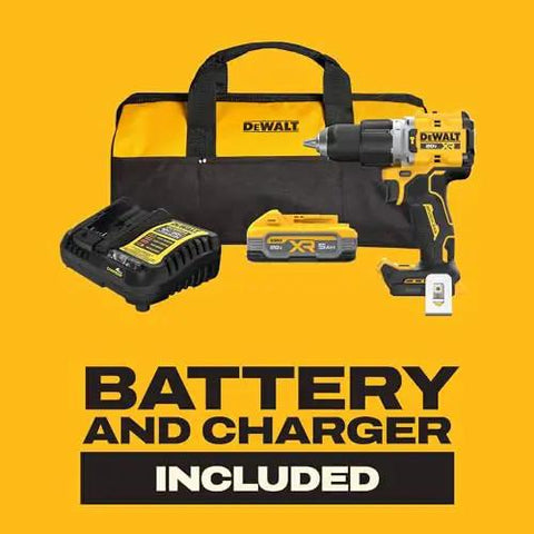 20V Max Cordless Drill And Impact Driver Combo Kit with brushless motors, 7.6 inch design, ergonomic grip, 2 batteries and charger