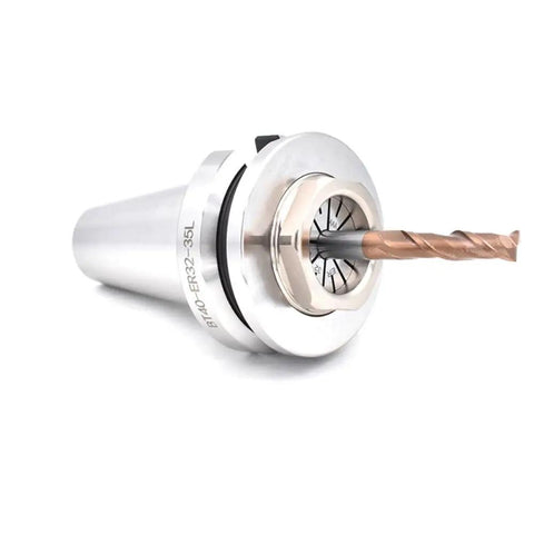 DIN69871 Short Cone Tool Holder For CNC Lathe With Built In Collet Chuck SK40 CAT4 BT40 BT30 ER32 35L Length with milling cutter