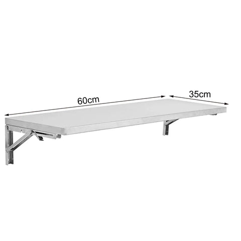 Heavy Duty Folding Wall Shelf With Thick Rust Proof Stainless Steel Hella Sturdy Floating Storage Rack For Garage Kitchen Or Laundry Straight Built Tough To Handle Any Daily Grind Smoothly