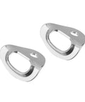Heavy Duty Bolt Hanger Anchor Set Two Pieces Stainless Steel Expansion Bolts For Permanent Outdoor Attachments With Attachment Eye Carabiner Hanger Plates 25KN Breaking Strength Rustproof Weather Resistant