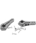 Slick 25 Tooth Y34A Servo Horn Replacement Fits Standard RC Motors Smooth Ride On 1 10 Scale Whip Heavy Duty Premium Nylon Rig Certified Trusted Upgrade Part, with screws.