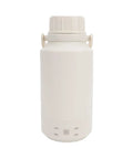 Portable Electric Water Boiler Kettle Slick One Liter Build With Precise Temp Dial And Auto Shut Off Switch built for travel, white color.