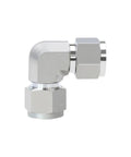 Tough As Nails Built To Last 316L Stainless Steel Compression Union Elbow 90 Degree Pipe Fitting, silver plated