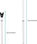 2 Pack Adjustable Door Security Bar For Hinged And Sliding Doors Telescopic Locking Pole From 29 Inches To 45 Inches Non Slip