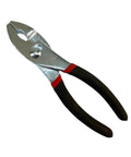 Slip Joint Pliers 6 Inch Go-To Workhorse With Heavy Duty Carbon Steel And Non Slip Rubber Grip, Fine Teeth In Front And Coarse Teeth In Back