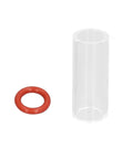 High Temp TIG Welding Torch Accessory Kit With Glass Cup Nozzle For 2 Point 4mm WP17 WP18 WP26 Argon Welder glass tube and red O ring