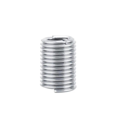 M4 stainless steel thread insert coiled helical screw for repairing damaged holes in aluminum magnesium parts.