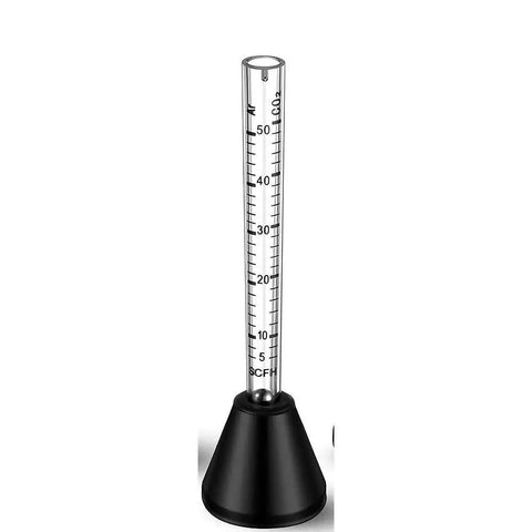 Portable Shielding Gas Flow Meter 50 Liters Per Minute for Argon CO2 and Acetylene with on-nozzle ball float readout for MIG TIG welding