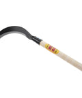 Long Handled Mowing Knife Garden Hoe With Wooden Handle For Weeding And Harvesting Multipurpose Gardening Tool Ergonomic Non Slip Grip