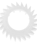 Durable Plastic Washer Clutch Replacement Part For Smooth, Quiet Wash Cycles And Precise Torque Control At Home, Protect Delicates, Keeps Your Laundry Game Strong And Reliable Gear. White plastic washer clutch ring, top view.
