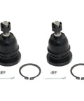 Street Ready Front Upper Ball Joints Pair For Toyota Tacoma 2005 2018 heavy duty ball joints and hardware set on white background.