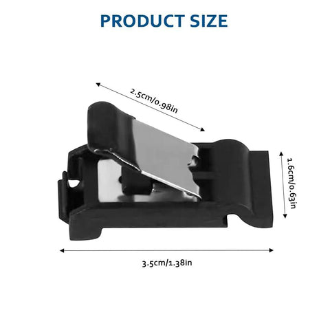Fuel Door Spring Clip For 2019-2021 Toyota RAV4 Replacement Gas Door Release Clip Part 77360-35040 shown with dimensions