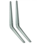 Built Damn Tough Reinforced L Shape Shelf Brackets Wall Mount Storage Supports Hella Sturdy DIY Shed And Garage Organization White Metal Corner Braces, 12 By 14 Inch size.