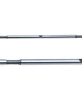 Portable Sheet Metal Nibbler Cutter Drill Attachment For Cutting Thick Metal, close-up of double head on stainless cutting rod.