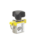 Magswitch MagJig 60 keychain magnetic base clamp, yellow housing with black knob