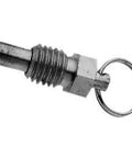 Heavy Duty Stubby Spring Plunger With A Smooth Operator Feel And Rock Solid Positioning Zinc Plated Steel Build The Ultimate Shop Beast That Knocks Out Jobs No Sweat With 5/8 Inch 11 Thread shown with retractable grip and keyring.