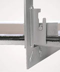 Close-up view of Smooth Removable Access Panel With Hidden Touch Latches and Airtight Dust Seal detail, solid aluminum material.