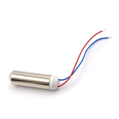 Waterproof Micro Vibration Motor 7x25mm Coreless Mini DC Replacement Motor with wires visible