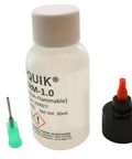 Non Flammable Flux Remover for Soldering, 30ml Squeeze Bottle With Tip, Lead Free RoHS 3 and REACH Compliant with cap and needle