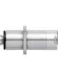 Rock Solid High Speed Spindle With Flange Mount For Cnc Mills Metal Build, silver metal design for reliable machining.