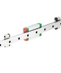 Heavy Duty Fixed Block For MGN12 Linear Guide Rail With Anti Trip And Anti Collision Features on silver rail